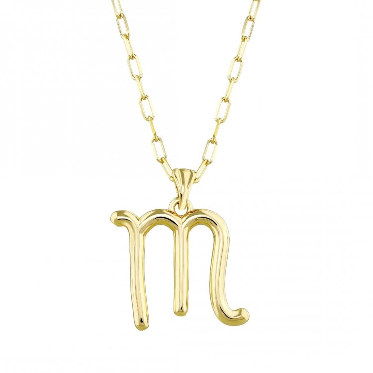 14 AYAR ALTIN ZODYAK AKREP BURCU KOLYE