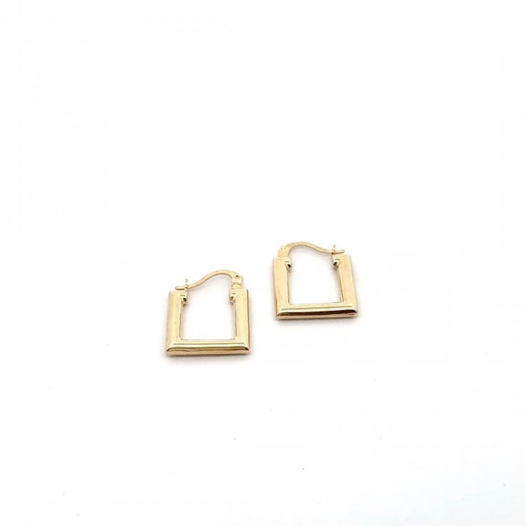 Kare Küpe | 2.09 Gram 14 Ayar Altın