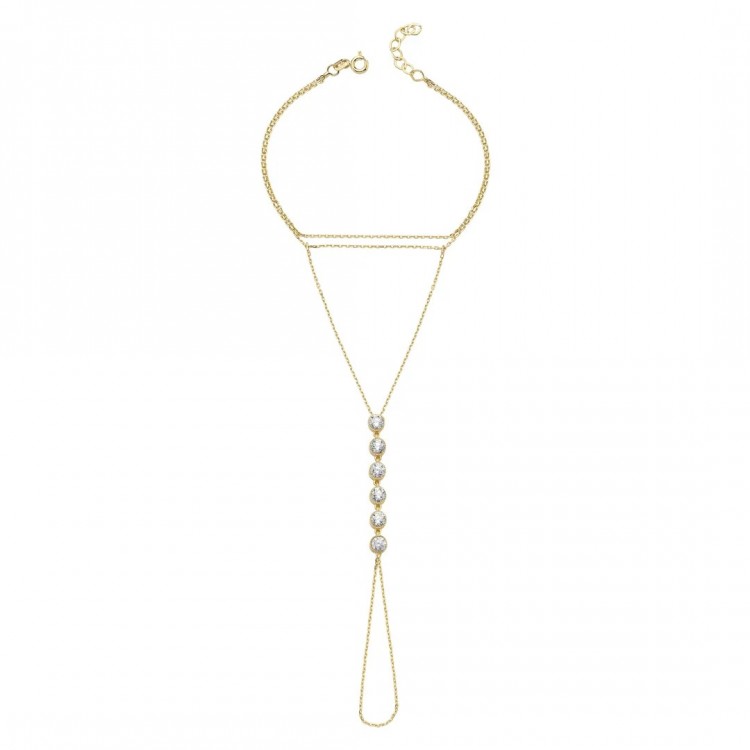 Taşlı Şahmeran Bileklik | 3.55 Gram 14 Ayar Altın