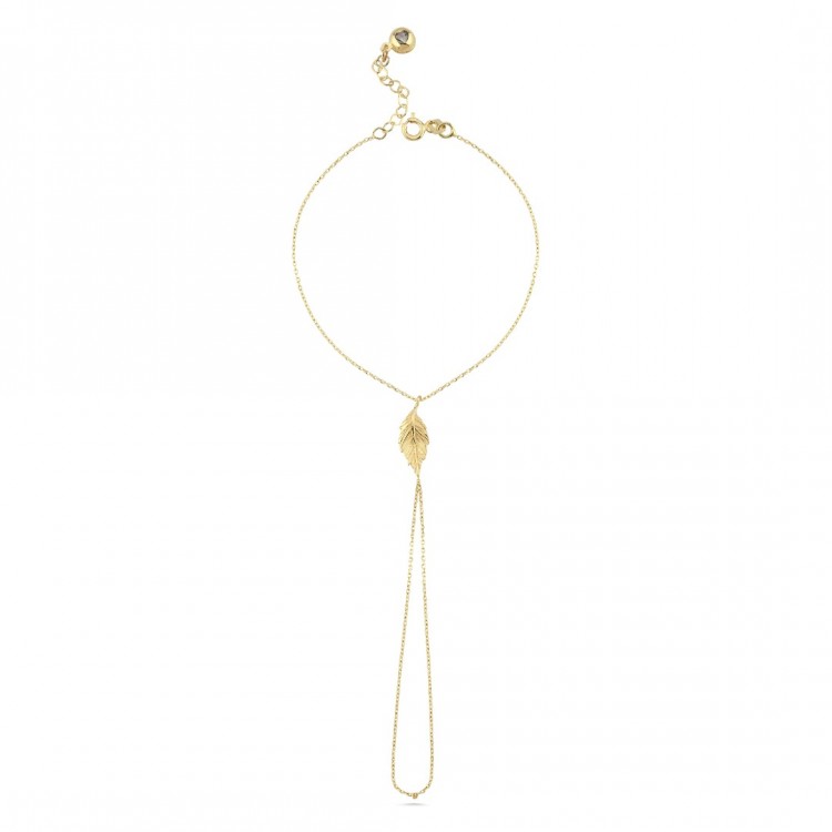 Yaprak Şahmeran Bileklik | 2.05 Gram 14 Ayar Altın